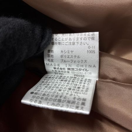 GRADE グレード カシミヤコート カシミヤ100% 無地 25650425 カーキ レディース 11号 ファー付き襟