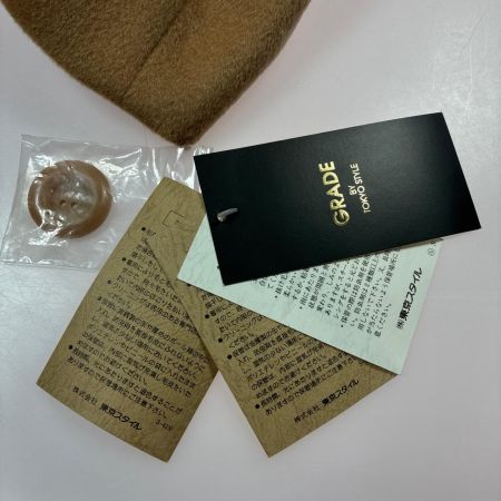 GRADE グレード カシミヤコート カシミヤ100% 無地 25650425 カーキ レディース 11号 ファー付き襟