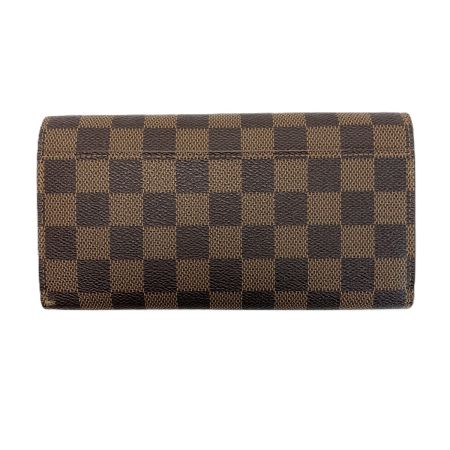  LOUIS VUITTON ルイヴィトン ダミエ ポルトフォイユ・サラ  N63209 ブラウン 長財布 