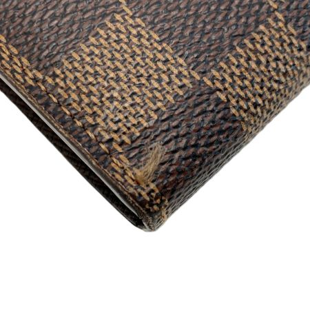  LOUIS VUITTON ルイヴィトン ダミエ ポルトフォイユ・サラ  N63209 ブラウン 長財布 