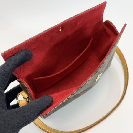  LOUIS VUITTON ルイヴィトン モノグラム キャンバス レシタル M51900 バッグ レディース