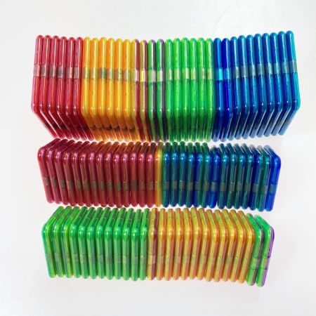  BorneLund ボーネルンド マグ・フォーマー ダイナソーセット＋バラ90ピース 計130ピース MAGFORMERS