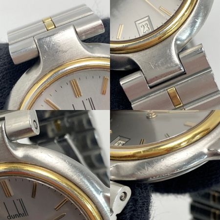  dunhill ダンヒル ミレニアム デイト シルバー クォーツ レディース 腕時計 millennium