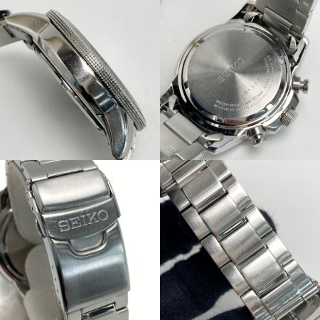  SEIKO セイコー クロノグラフ デイト V172-0AC0 ブラック ソーラー メンズ 腕時計