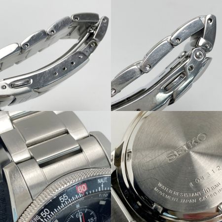  SEIKO セイコー クロノグラフ デイト V172-0AC0 ブラック ソーラー メンズ 腕時計