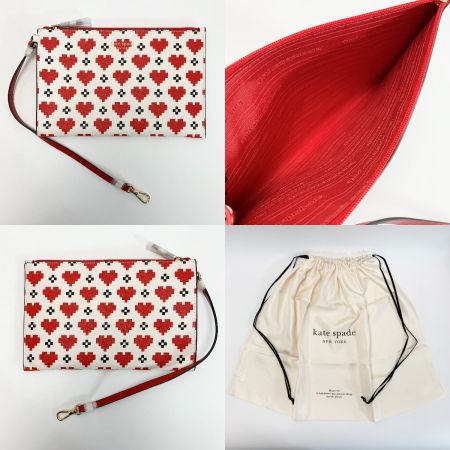  Kate Spade ケイトスペード ピクセル ハーツ ラージ トート KJ897 3580 1024 ポーチ 保存袋付