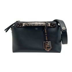 ☆☆ FENDI フェンディ バイザウェイ ミディアム ハンドバッグ 8BL124 ブラック ズッカ 2WAY ショルダーバッグ 布袋有 Bランク