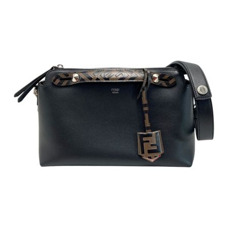  FENDI フェンディ バイザウェイ ミディアム ハンドバッグ 8BL124 ブラック ズッカ 2WAY ショルダーバッグ 布袋有