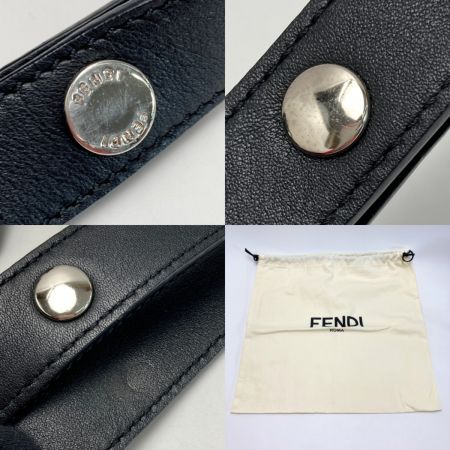  FENDI フェンディ バイザウェイ ミディアム ハンドバッグ 8BL124 ブラック ズッカ 2WAY ショルダーバッグ 布袋有
