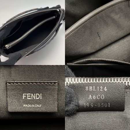  FENDI フェンディ バイザウェイ ミディアム ハンドバッグ 8BL124 ブラック ズッカ 2WAY ショルダーバッグ 布袋有