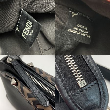  FENDI フェンディ バイザウェイ ミディアム ハンドバッグ 8BL124 ブラック ズッカ 2WAY ショルダーバッグ 布袋有