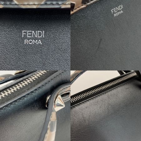  FENDI フェンディ バイザウェイ ミディアム ハンドバッグ 8BL124 ブラック ズッカ 2WAY ショルダーバッグ 布袋有