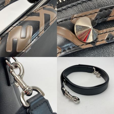 FENDI フェンディ バイザウェイ ミディアム ハンドバッグ 8BL124 ブラック ズッカ 2WAY ショルダーバッグ 布袋有