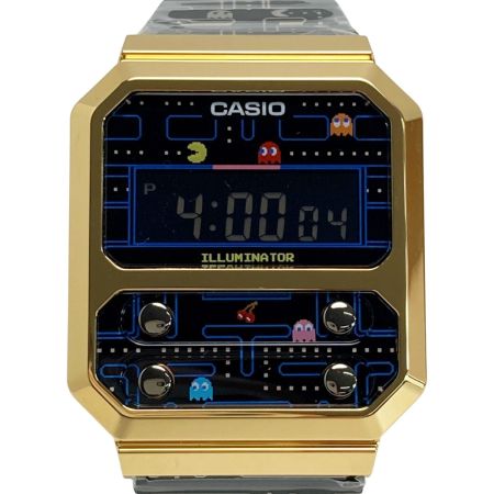  CASIO カシオ パックマン コラボレーションモデル A100WEPC-1BJR クォーツ メンズ 腕時計 PAC-MAN