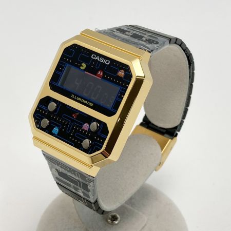  CASIO カシオ パックマン コラボレーションモデル A100WEPC-1BJR クォーツ メンズ 腕時計 PAC-MAN