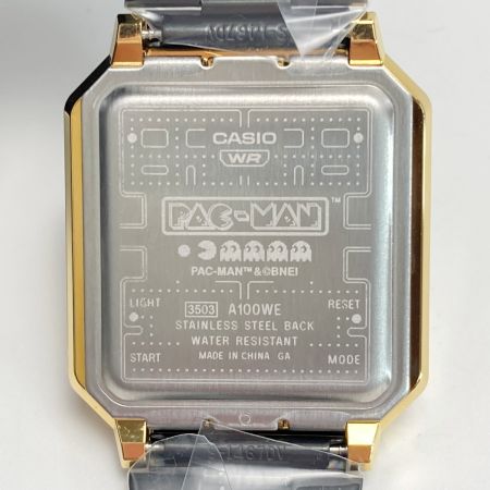  CASIO カシオ パックマン コラボレーションモデル A100WEPC-1BJR クォーツ メンズ 腕時計 PAC-MAN