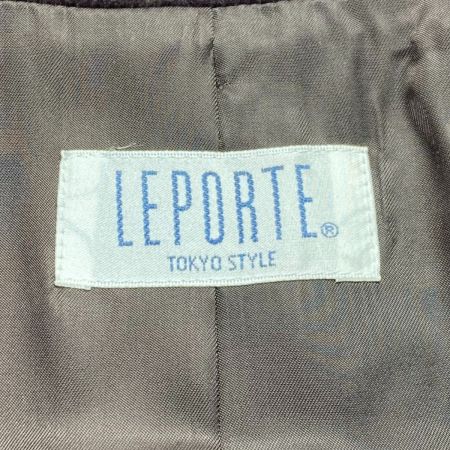  LEPORTE レポルテ カシミアコート サイズ 9号 03-10176 パープル系 レディース