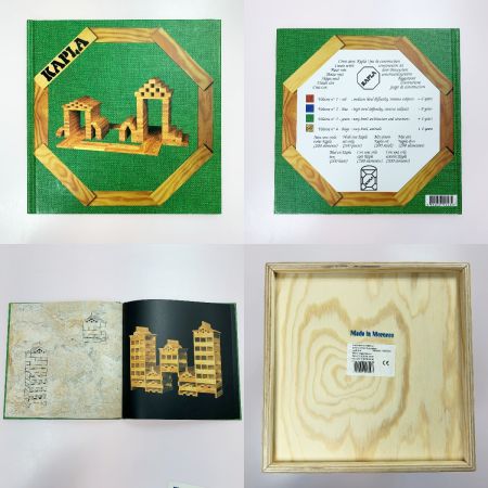  KAPLA カプラ 280pce 9ピース欠損 積み木 説明書付