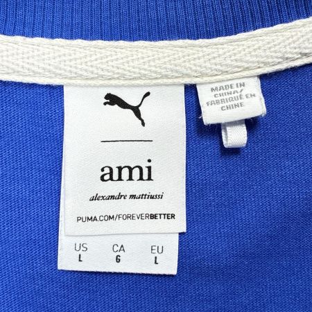 PUMA×Ami Tシャツ SIZE L 534070-93 ブルー レディース