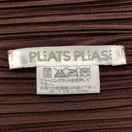  ISSEY MIYAKE イッセイミヤケ PLEATS PLEASE ノースリーブワンピース PP23-JH148 ブラウン系 サイズ 4 レディース