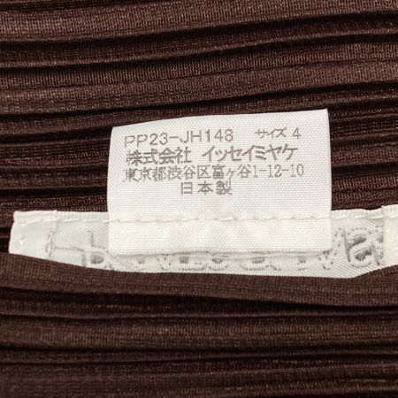  ISSEY MIYAKE イッセイミヤケ PLEATS PLEASE ノースリーブワンピース PP23-JH148 ブラウン系 サイズ 4 レディース