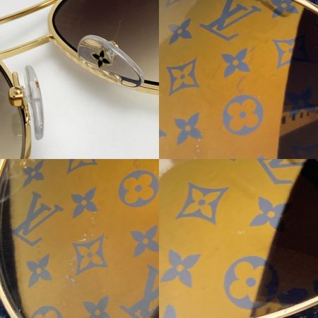  LOUIS VUITTON ルイヴィトン コンスピラシオン・パイロット 58□15 Z0164U ブラウン サングラス グラデーション