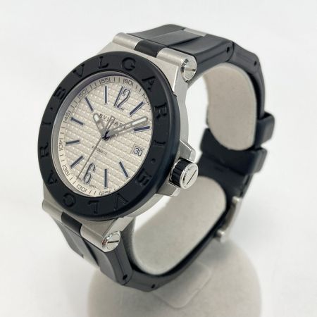  BVLGARI ブルガリ ディアゴノ デイト DG40SV シルバー 自動巻き メンズ 腕時計 箱有 DIAGONO