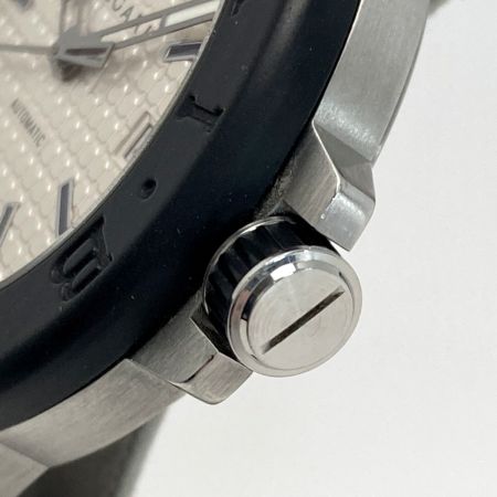  BVLGARI ブルガリ ディアゴノ デイト DG40SV シルバー 自動巻き メンズ 腕時計 箱有 DIAGONO