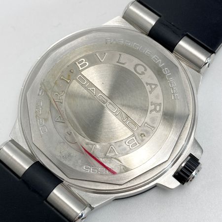  BVLGARI ブルガリ ディアゴノ デイト DG40SV シルバー 自動巻き メンズ 腕時計 箱有 DIAGONO