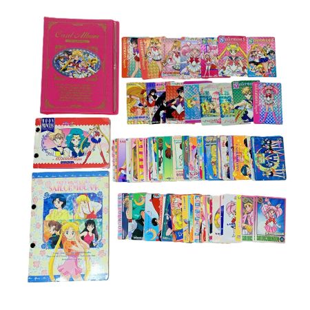   美少女戦士セーラームーン カード 114枚・シール1枚・カードケース3冊 子供用品