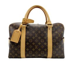 ☆☆ LOUIS VUITTON ルイヴィトン モノグラム キャリーオール M40074 ボストンバッグ パドロック キーネームタグ Bランク