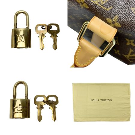 LOUIS VUITTON ルイヴィトン モノグラム キャリーオール M40074 ボストンバッグ パドロック キーネームタグ