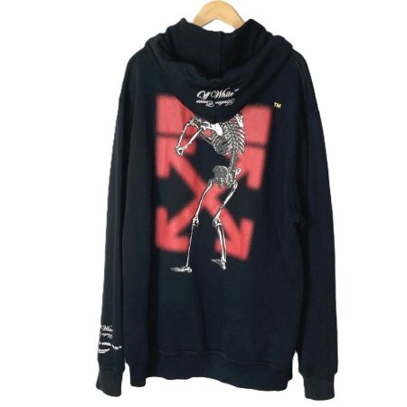  OFF-WHITE プルオーバーパーカー OMBB046G19762010 ブラック XXL メンズ