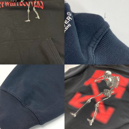  OFF-WHITE プルオーバーパーカー OMBB046G19762010 ブラック XXL メンズ