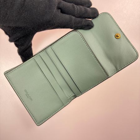  COACH コーチ  エッセンシャル カードフォルダー ウォレット CZ111 グレージュ レザー レディース