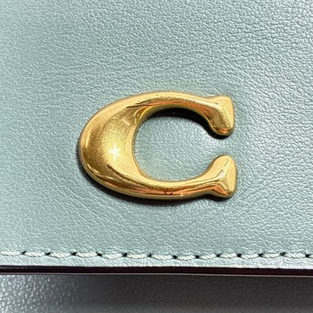  COACH コーチ  エッセンシャル カードフォルダー ウォレット CZ111 グレージュ レザー レディース