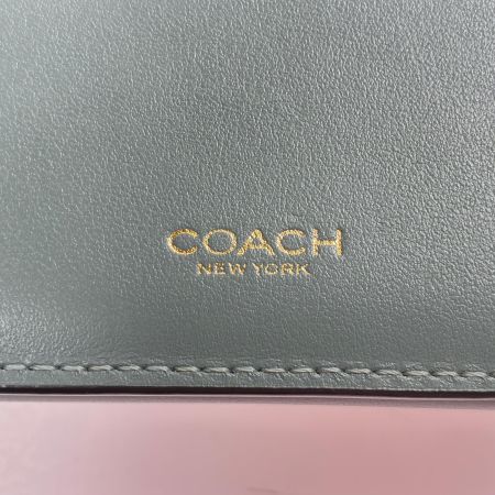  COACH コーチ  エッセンシャル カードフォルダー ウォレット CZ111 グレージュ レザー レディース
