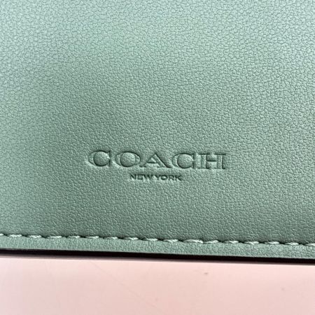  COACH コーチ  エッセンシャル カードフォルダー ウォレット CZ111 グレージュ レザー レディース