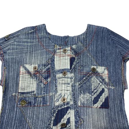  ISSEY MIYAKE イッセイミヤケ PLEATS PLEASE ワンピース PP03-JT537 スカイブルー サイズ 3 レディース