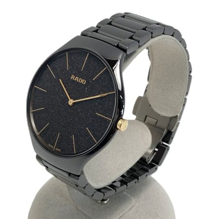  RADO ラドー トゥルー シンライン ネイチャー R27004302 ブラウン クォーツ メンズ 腕時計 箱・取説有