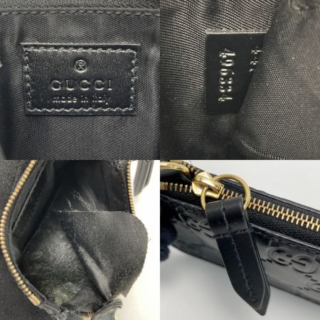  GUCCI グッチ シマ キーリング付き コインケース 447964 ブラック GG 財布