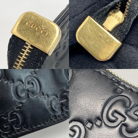  GUCCI グッチ シマ キーリング付き コインケース 447964 ブラック GG 財布