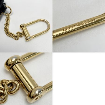  GUCCI グッチ シマ キーリング付き コインケース 447964 ブラック GG 財布