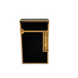 ☆☆ S.T.Dupont エステーデュポン ガスライター ブラックゴールド S.T.Dupont Ligne2 Bランク