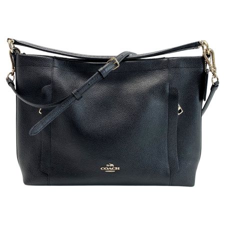  COACH コーチ スカウトホーボー  34312 ブラック 2WAYバッグ ストラップ付 