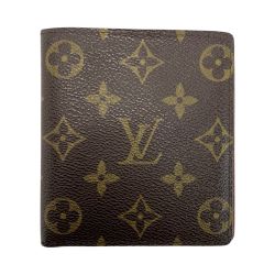 ☆☆ LOUIS VUITTON ルイヴィトン モノグラム ポルトビエ 10 カルトクレディ M60883 2つ折り財布 Bランク