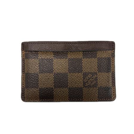  LOUIS VUITTON ルイヴィトン ダミエ N61722 エベヌ カードケース