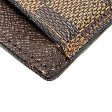  LOUIS VUITTON ルイヴィトン ダミエ N61722 エベヌ カードケース