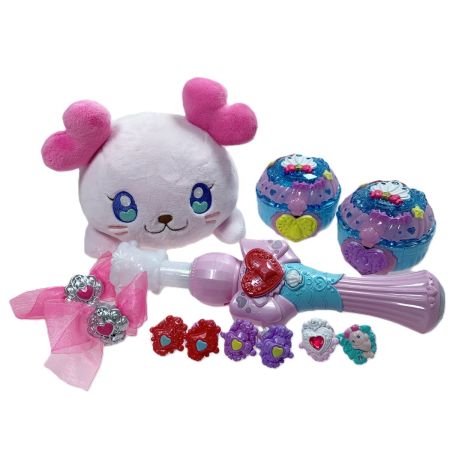   トロピカルージュプリキュア おしゃべりくるるん・トロピカルコンパクト×2・ハートルージュステッキ 4点セット