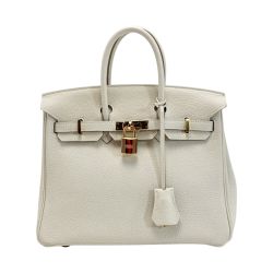 ☆☆ HERMES エルメス バーキン25 ハンドバッグ クレ トゴ T刻印 クロシェット・カデナ・鍵有 Bランク